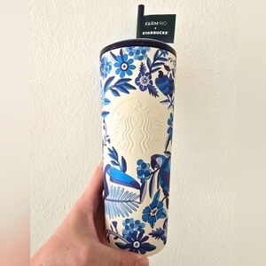 NWT Starbucks X Farm Rio Collab Lenco Azulejo Stainless Steel Tumbler